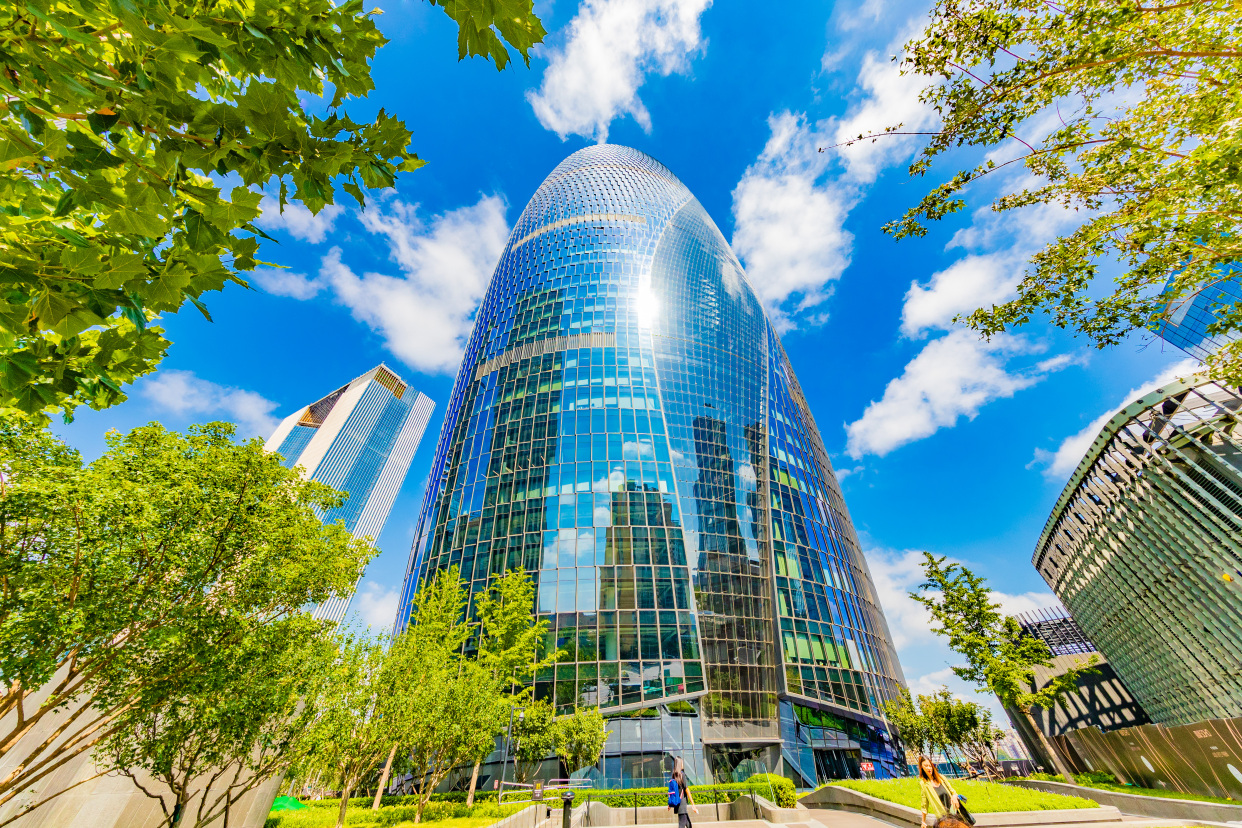 丽泽金融商务区秋色上新 五大公园群规模初现