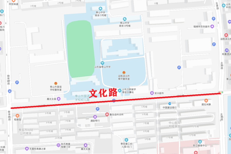 泰山科技学院校内地图图片