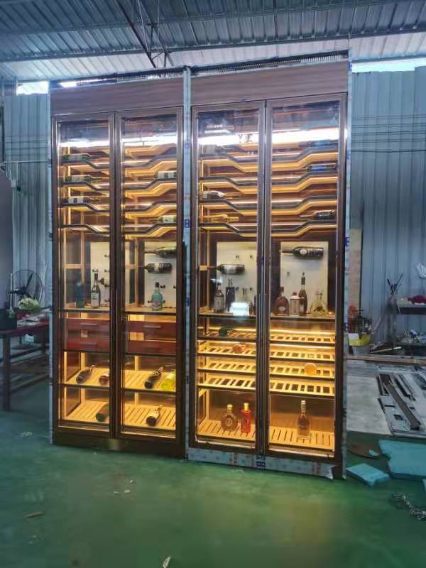 恒温金属酒柜定制厂家工程欣赏