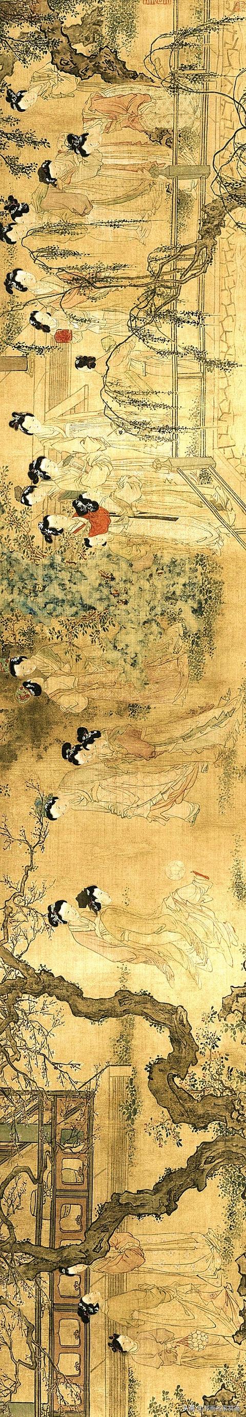 上海博物馆藏,明代 杜堇《仕女图卷》欣赏