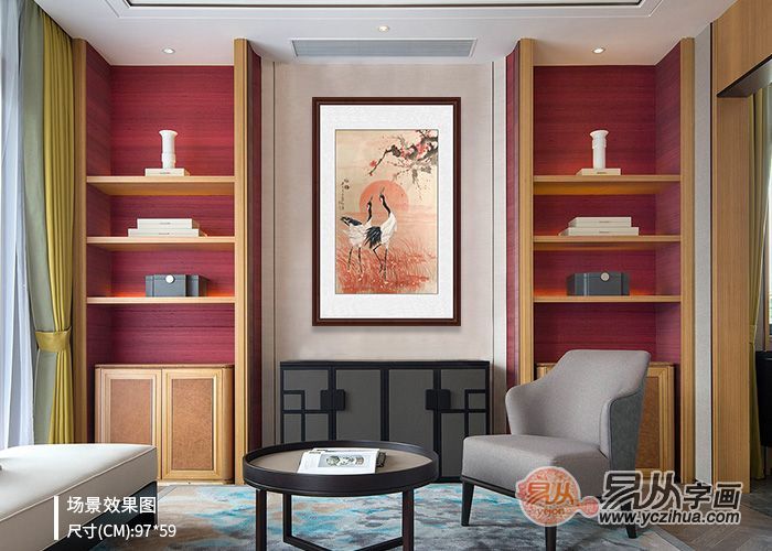 客厅挂画盘点:花鸟画名家萧红作品 寓意吉祥美好