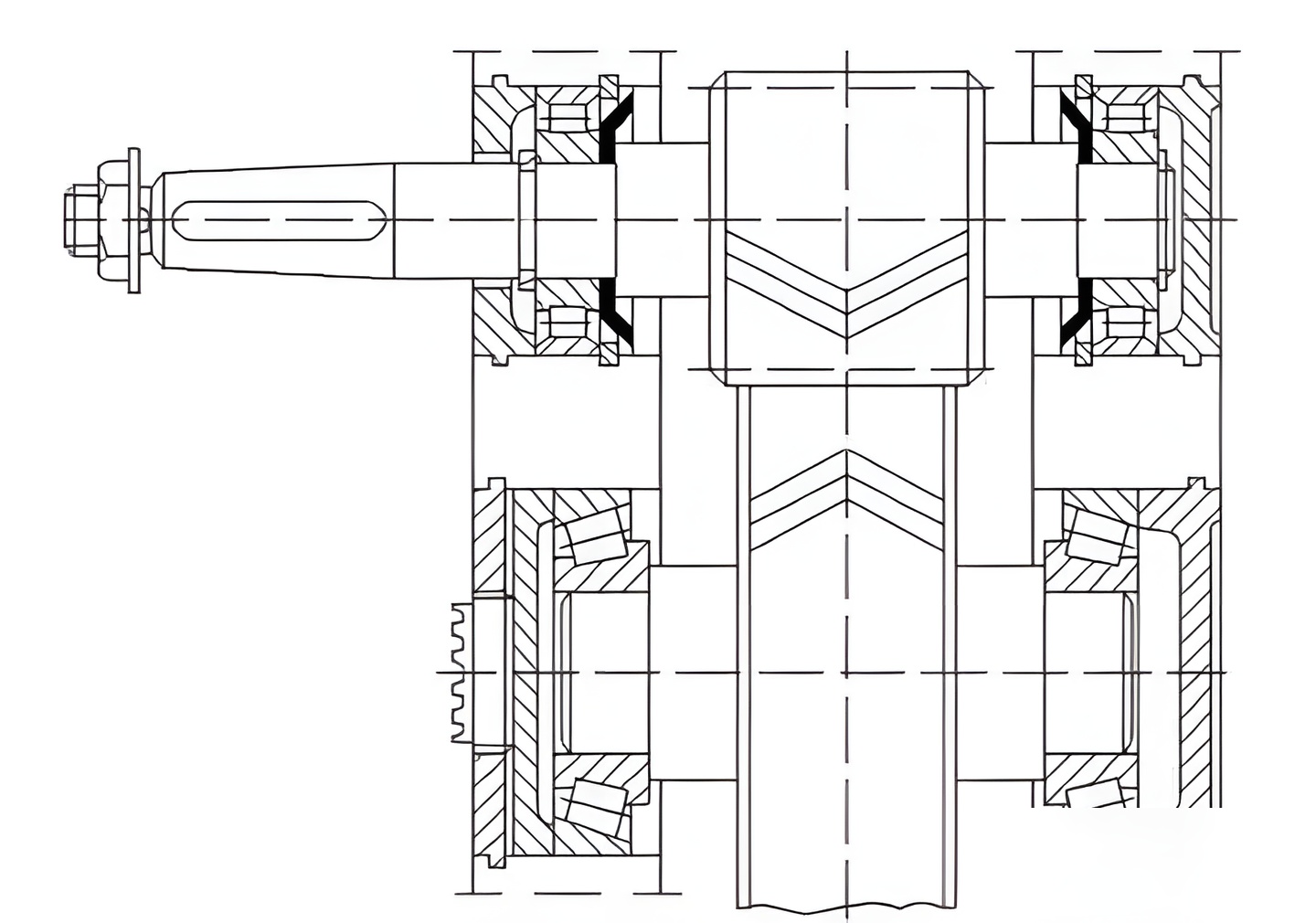 在机械结构的轴系配置中,滚动轴承的固定手法主要归为三类:第一类为双