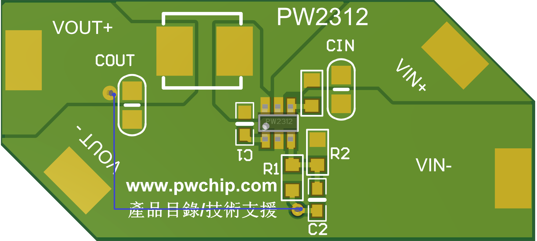 节省了外部肖特基二极管,并提高了效率,pw2312采用sot23-6的封装形式