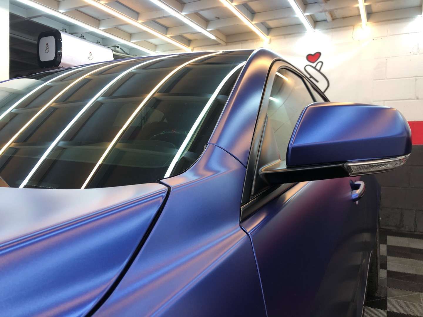 韵味十足,凯迪拉克电光金属深海蓝改色膜(skto)