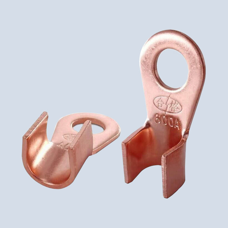ot开口铜鼻子 开口鼻 接地铜鼻子 镀锡100a开口铜线耳 开口铜端子