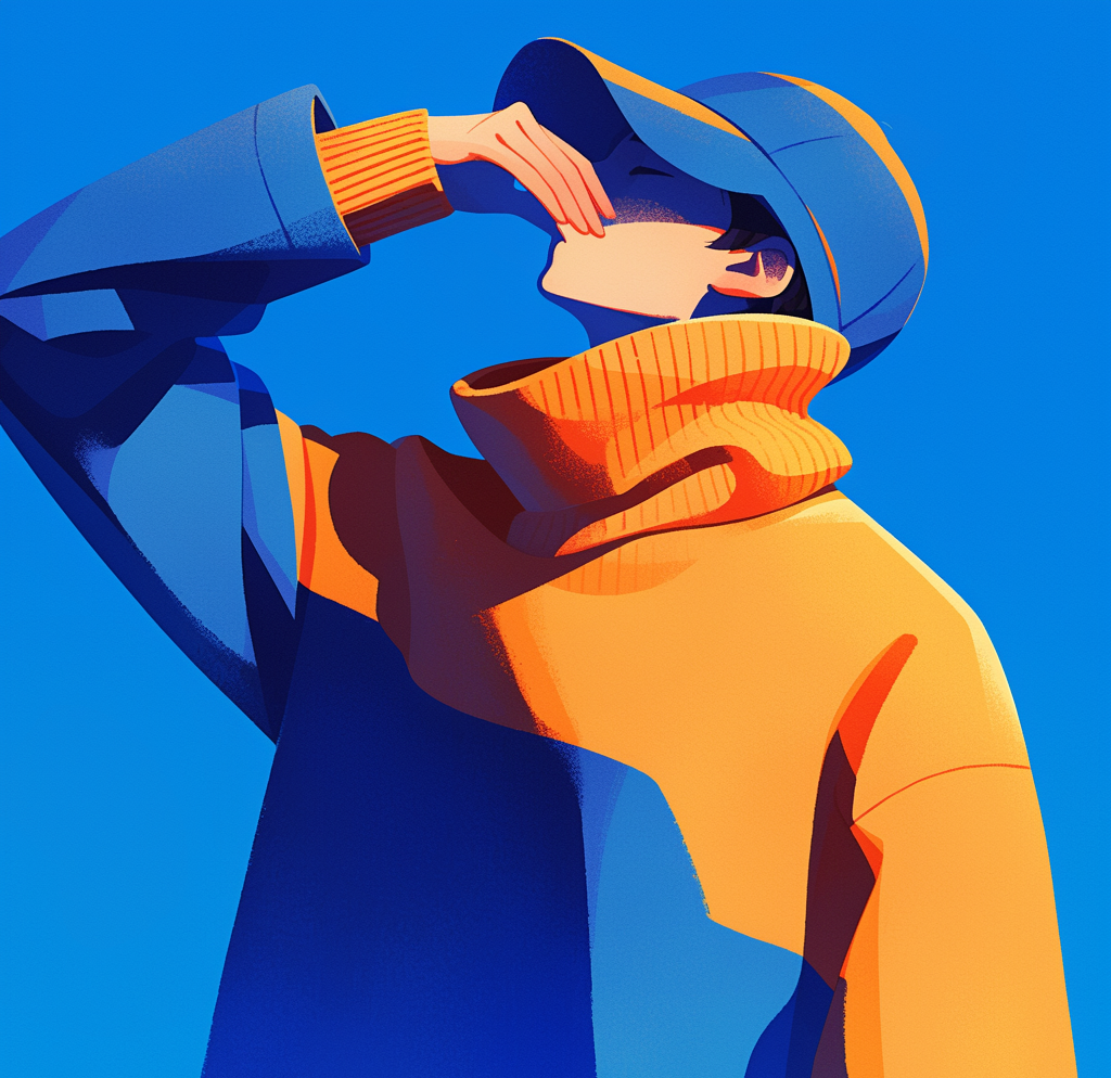 高级简约蓝色系wechat头像精选