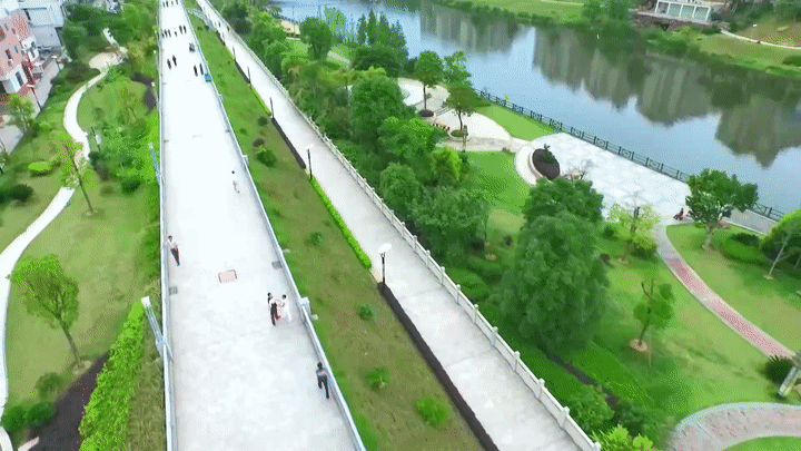 379个滨河串珠公园,5000多亩滨河公园绿地一起,为福州人串起"水清,河