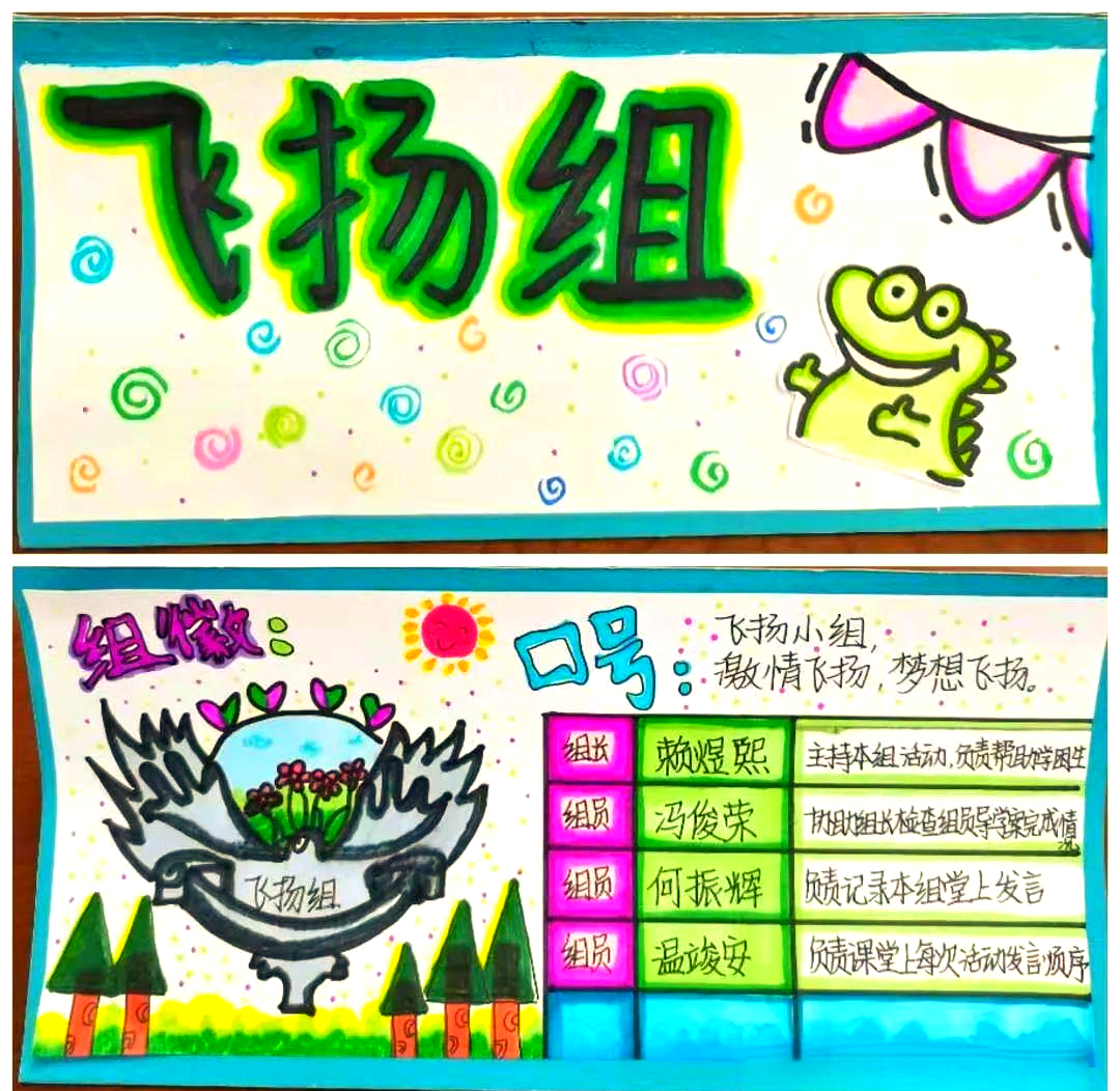 它们充分展现了各小组在合作中的默契与凝聚力