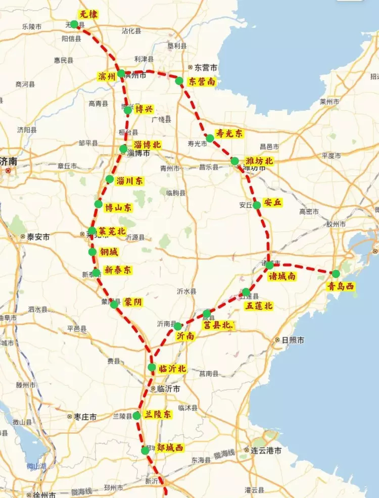 滨淄莱临高铁线路图图片