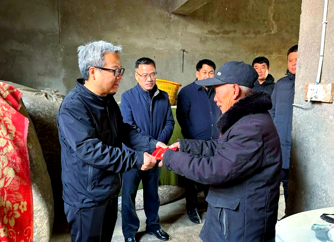 鸦岭镇新春慰问:共享发展成果,关怀老党员