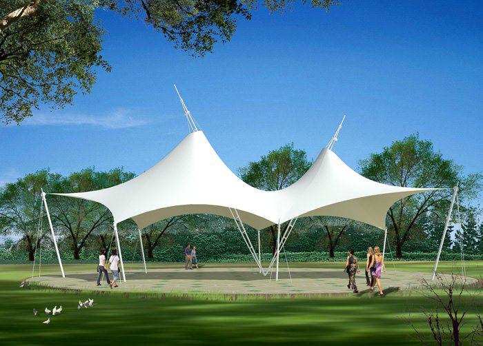 膜结构雨棚网架 膜结构停车棚网架加工厂家