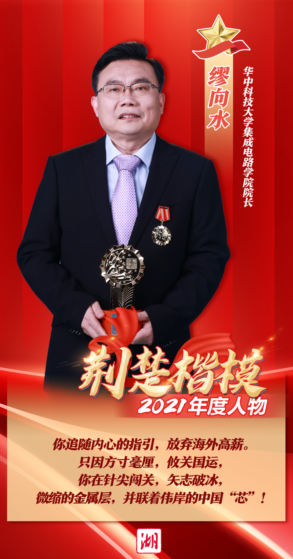 海报丨致敬!2021荆楚楷模年度人物揭晓