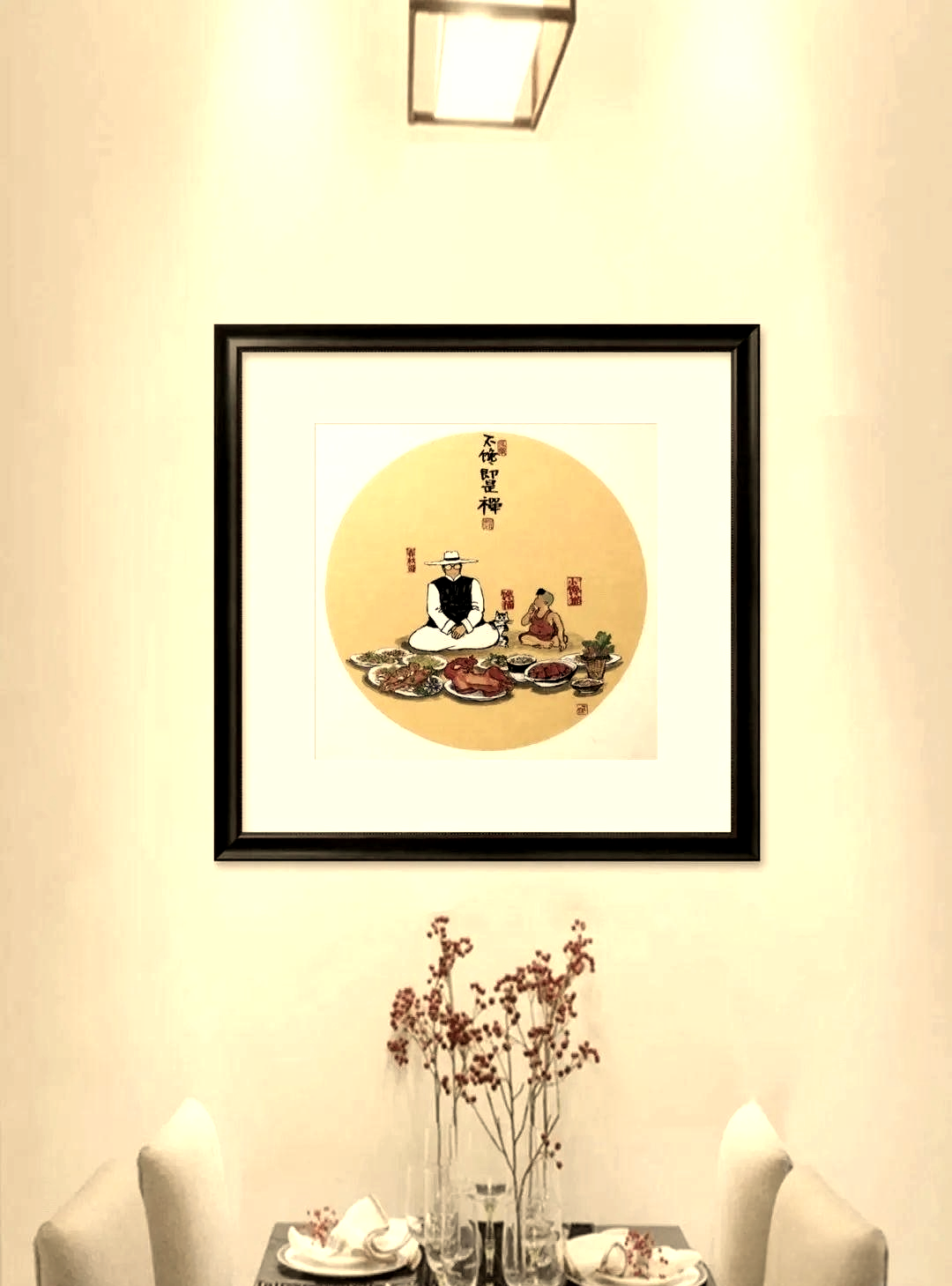 餐厅挂画的选择:不仅美观,寓意也极好!