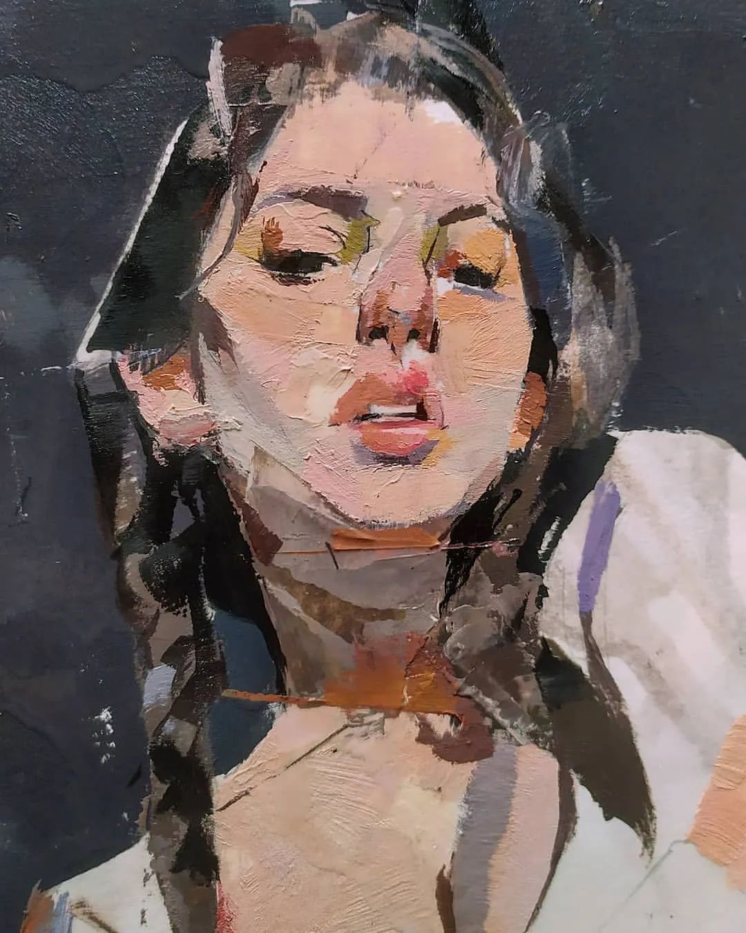 他巧妙的利用色块拼接,创作本应该就是多种多样的!