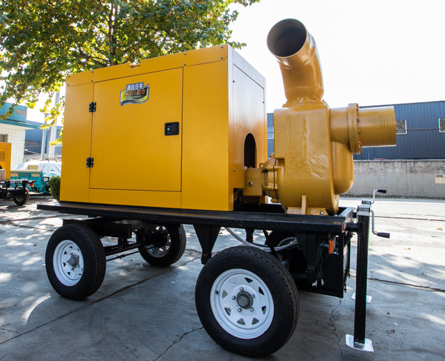 防汛排涝柴油水泵 移动式大型泵车