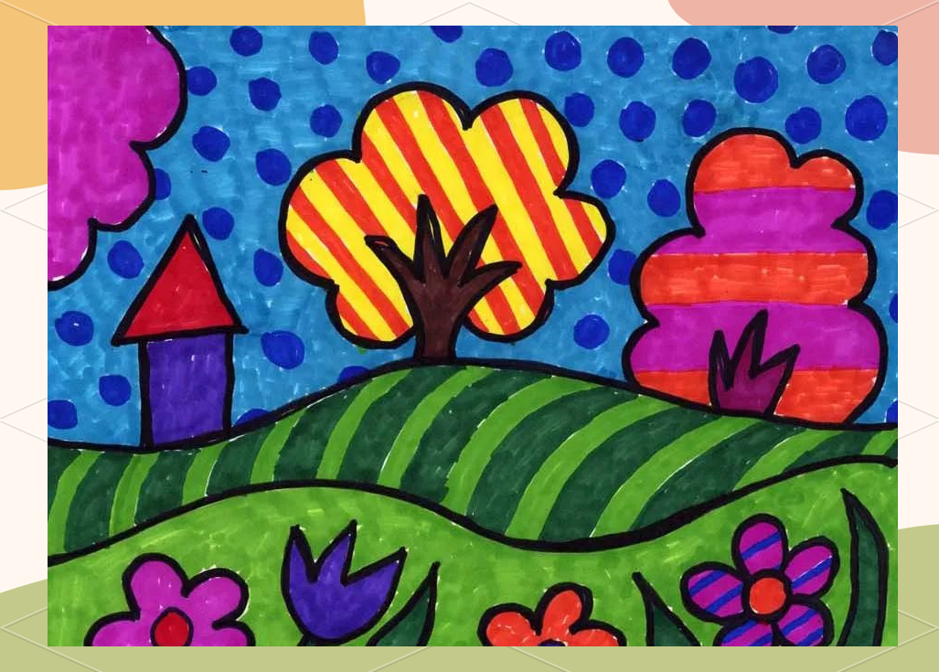 用简笔画记录世界的美好风景