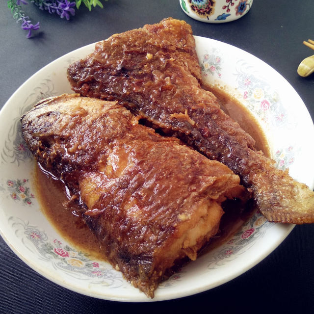 熬黄花鱼,肉质鲜嫩,鲜香味美