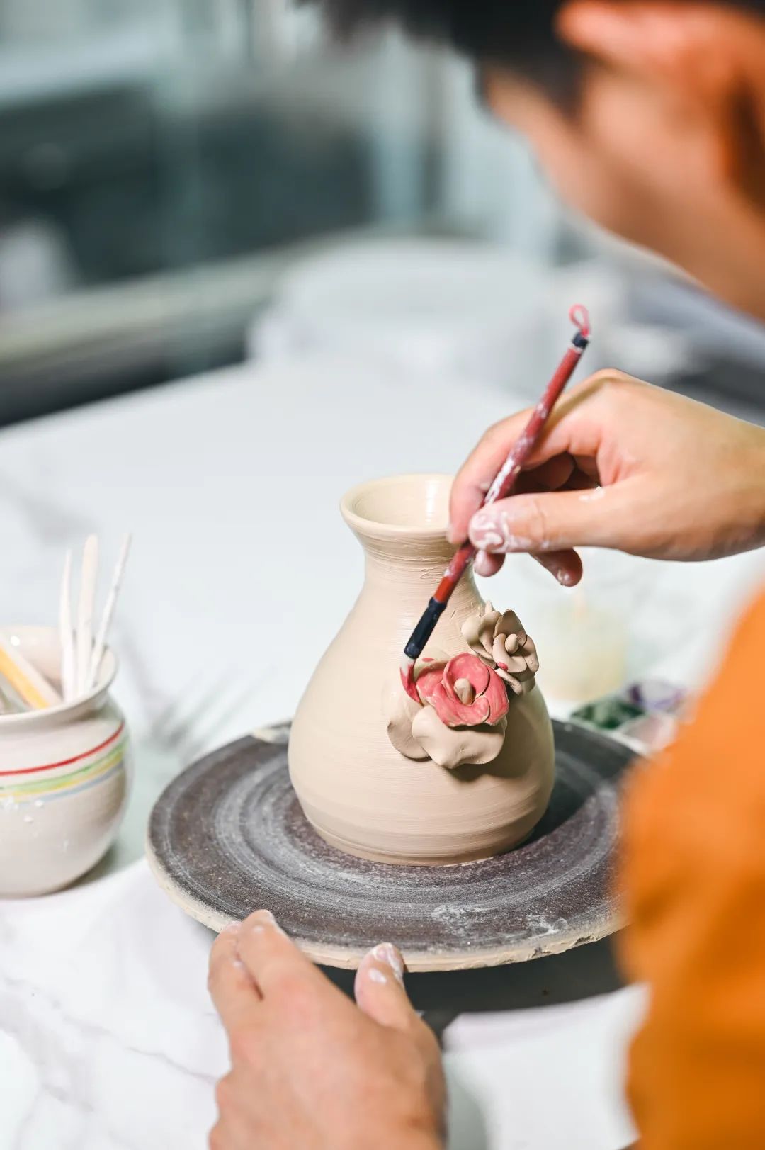 「白云·黄边」￥49秒236元陶艺diy单人套餐!趣味手工,随性diy!