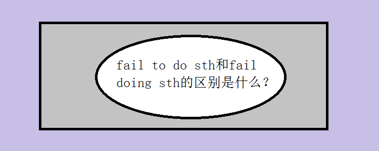 fail to do sth和fail doing sth的区别是什么?