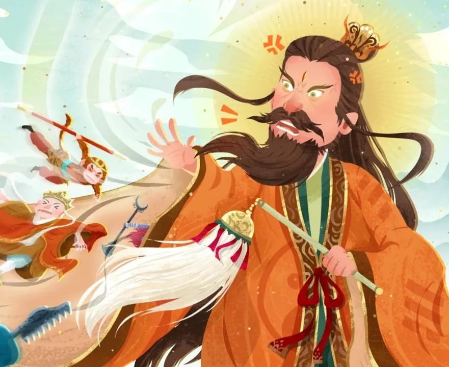 《西游记》第二十五回:袖里乾坤二捉取经人,悟空顽劣施计砸油锅