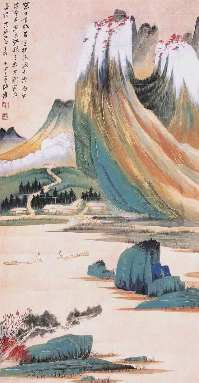 张大千的秋景山水画探微