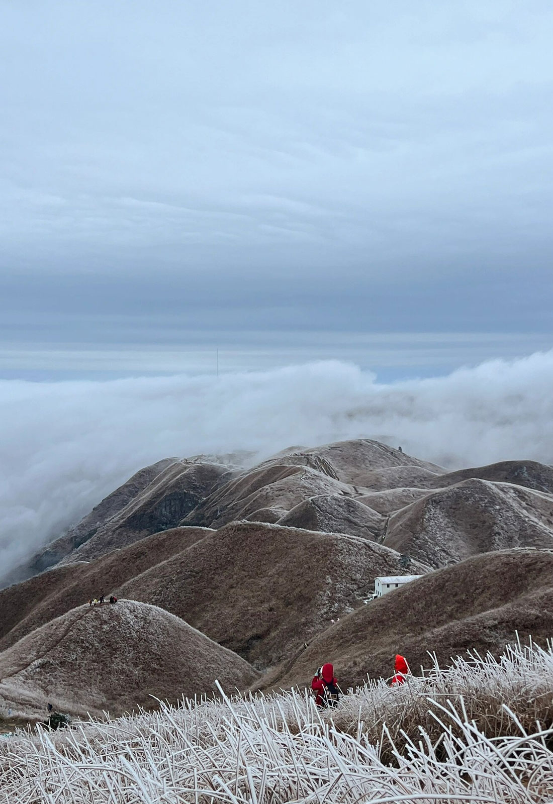 武功山雪景 时间图片