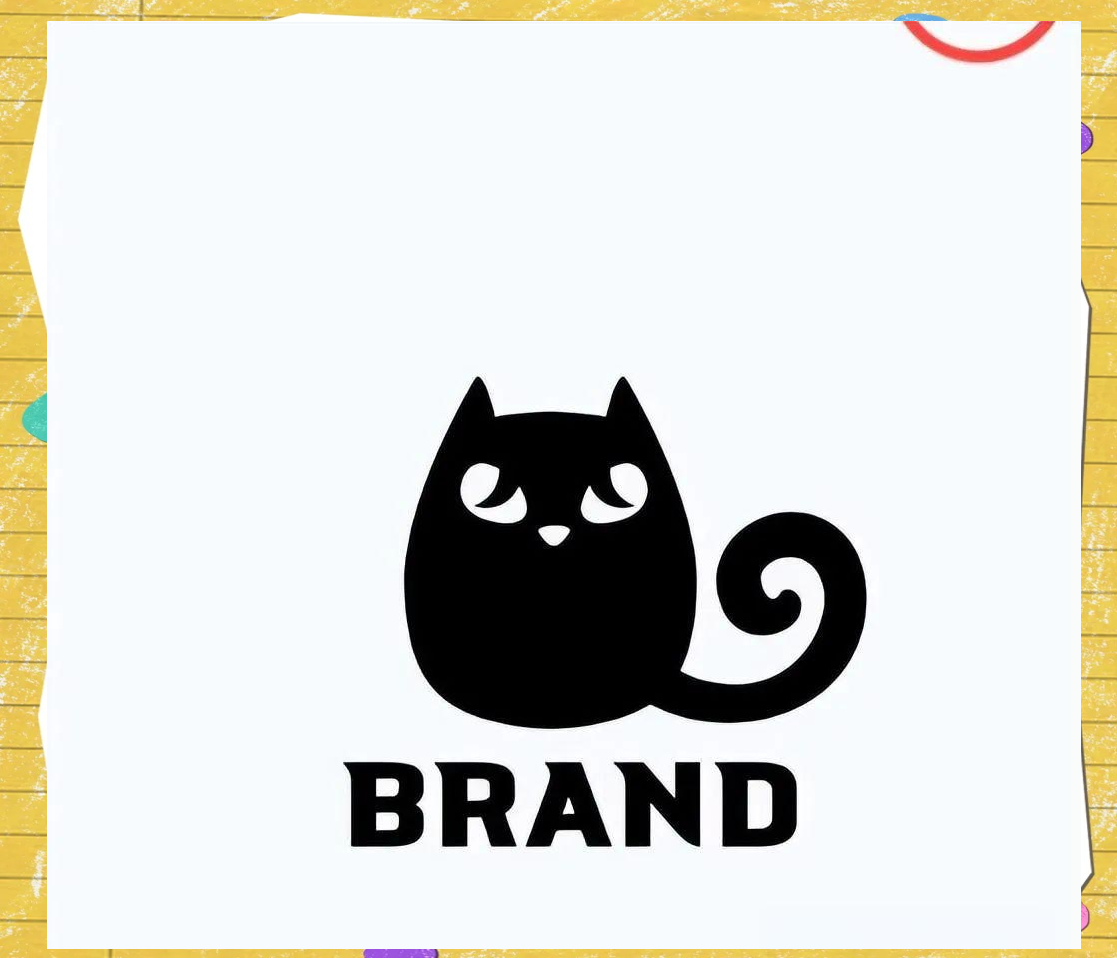 众多以猫为主题的创意logo设计