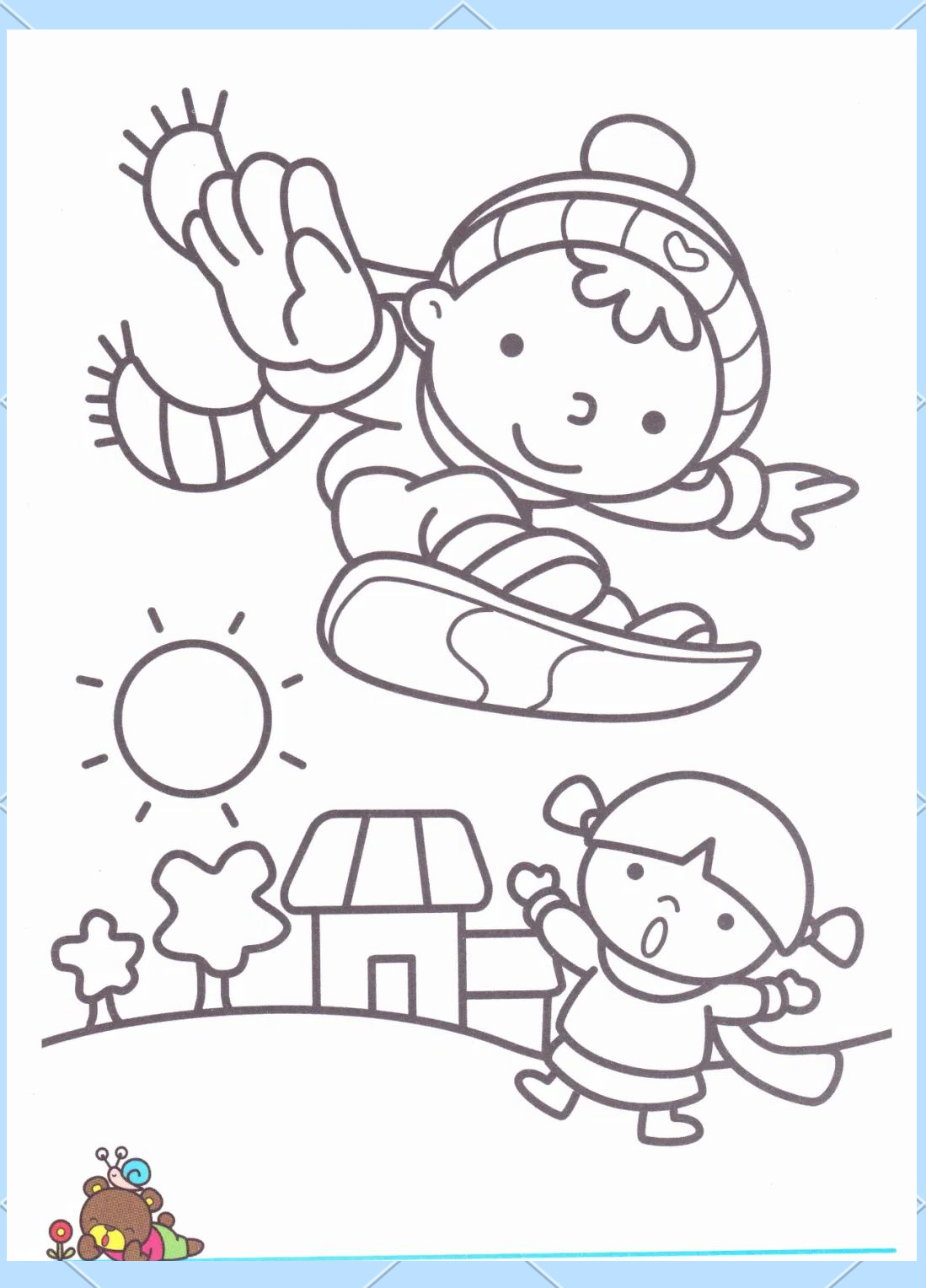 儿童幼儿宝宝涂色美术启蒙:4