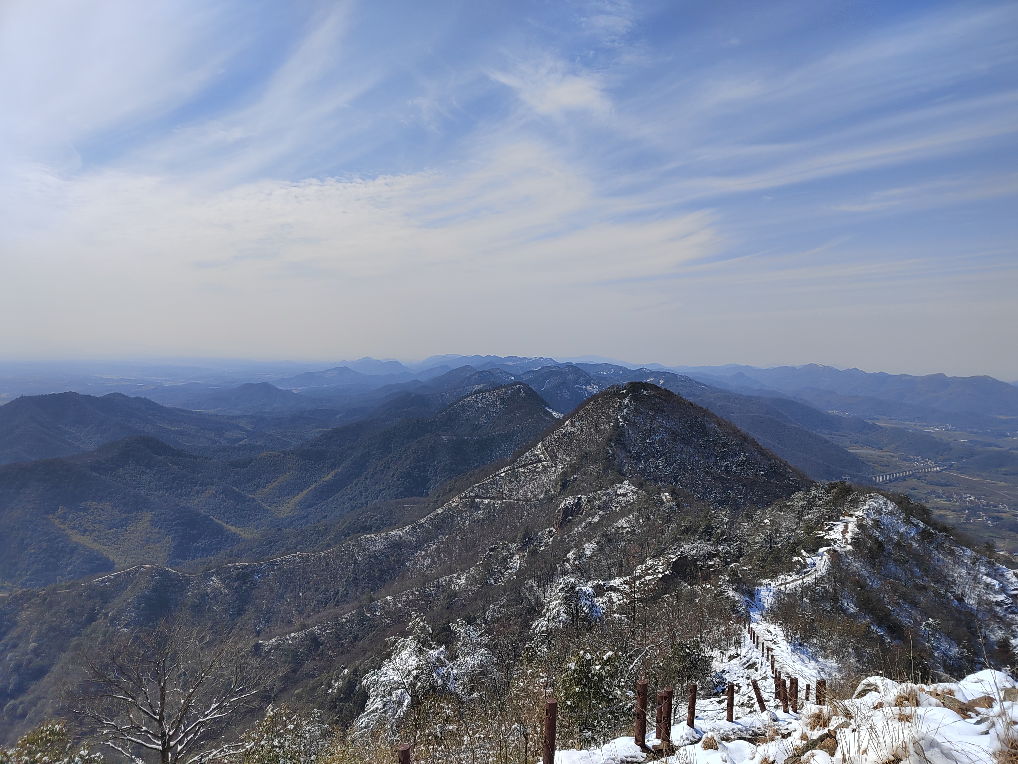 再登大工山,偶遇雪景!