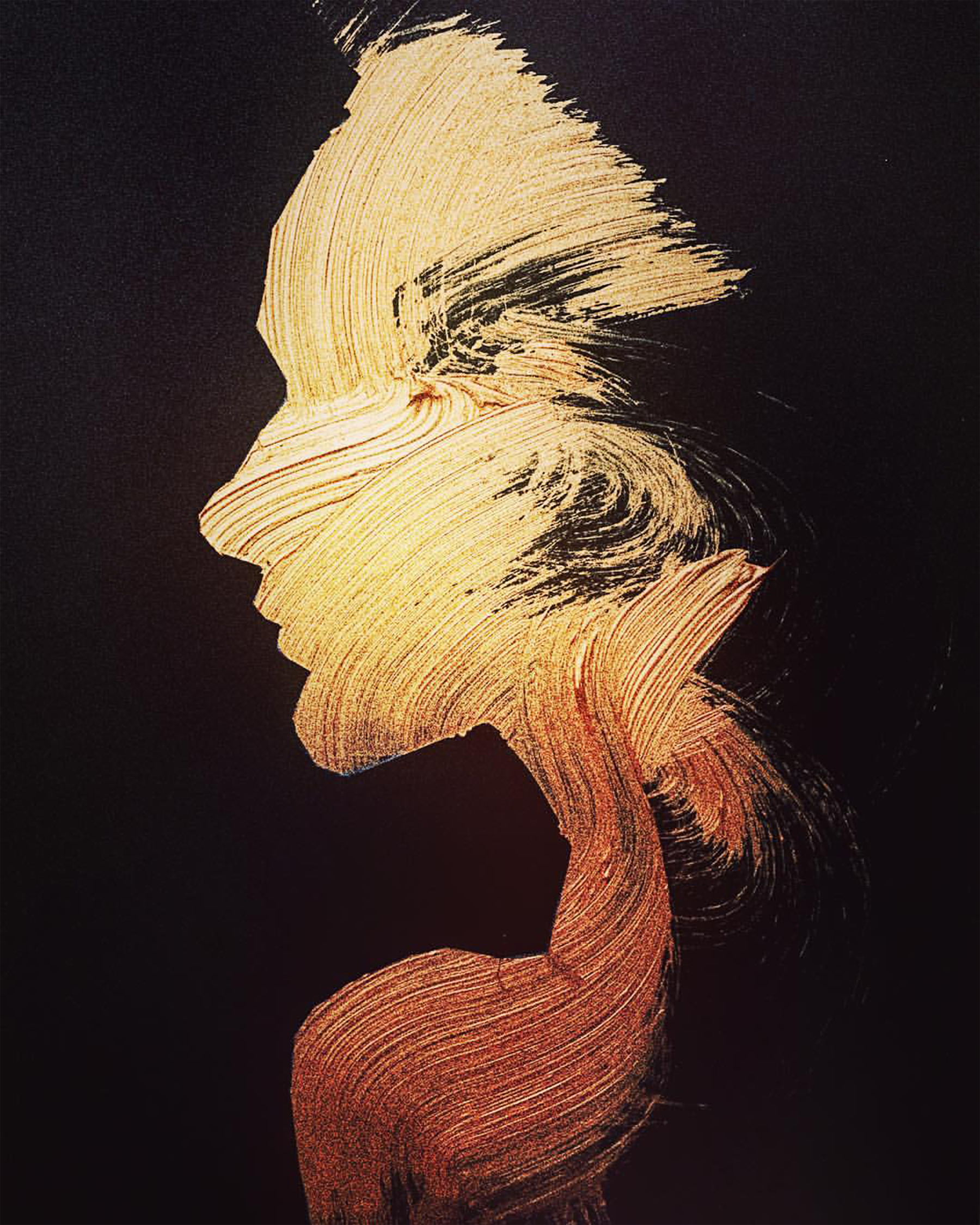 被刀刷扫过的容颜:抽象艺术家elena gual与她的女性肖像