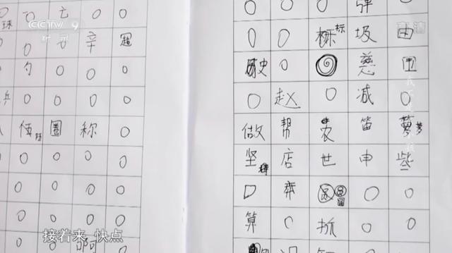 由于无法记住字形和笔画,校校只能"照葫芦画瓢",想起哪笔"画"那笔,把