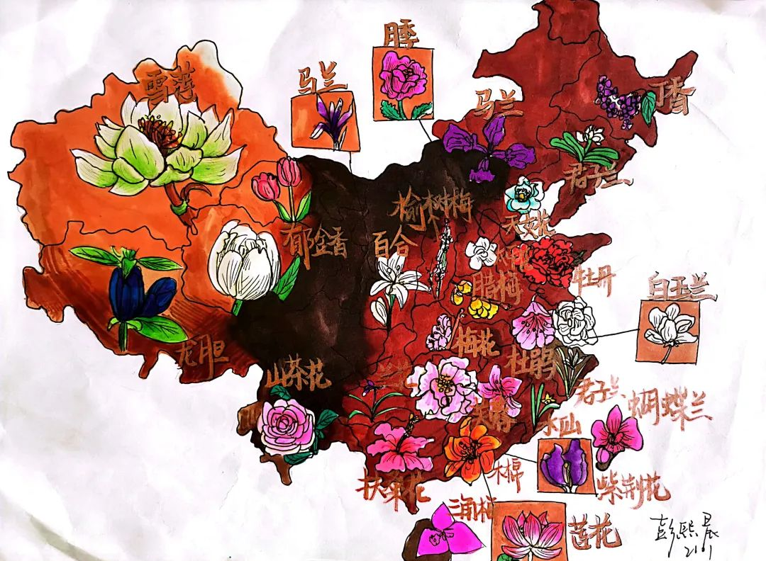 手绘中国创意地图的多幅优秀作品欣赏,主题多样,非常精美