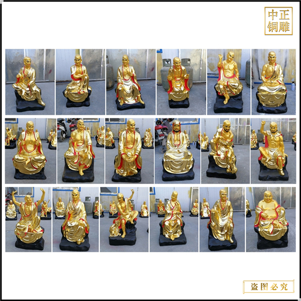十八罗汉铜佛像是民俗思想的集中处