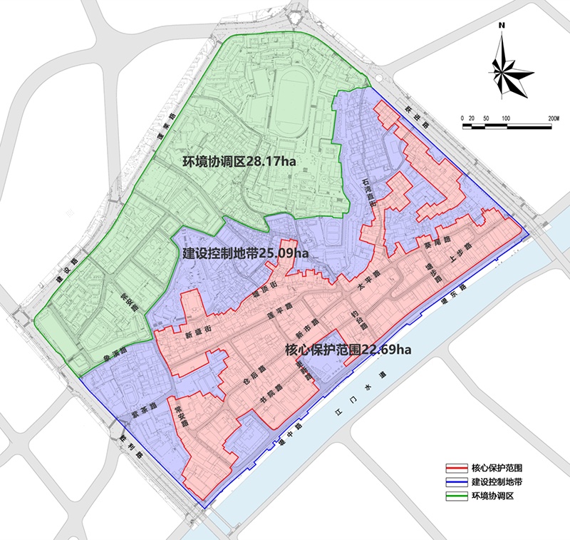 这份省级名单,江门长堤历史文化街区入选