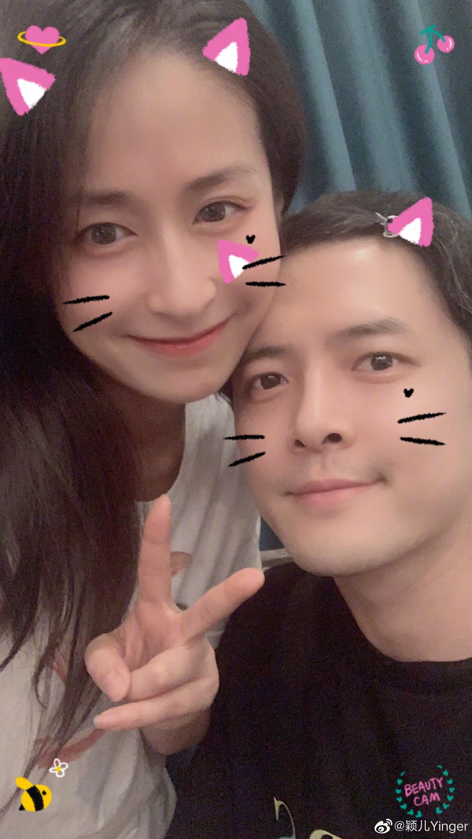 颖儿付辛博素颜同框撒糖偷拍视角甜蜜满分超有夫妻相