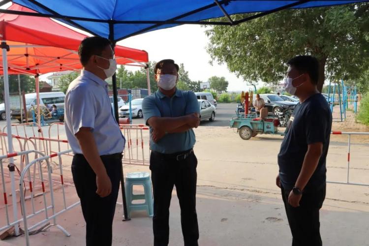 沾化副区长付俊峰到下洼镇督导新冠疫苗接种工作