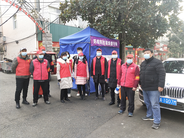 蔡店街石龙社区冬春季"同心"防疫在行动