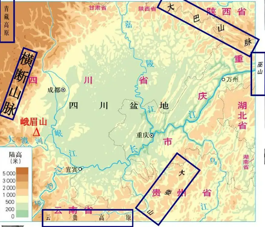 四川盆地是怎么形成的图片