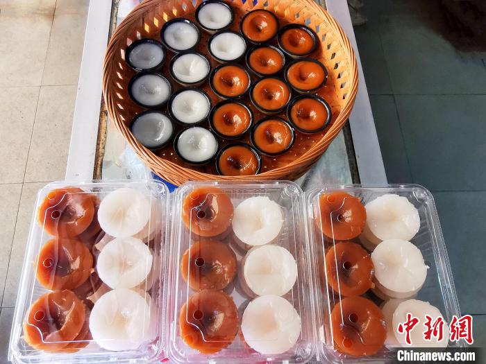 广东台山"碗头仔糍 清甜饱腹解乡愁