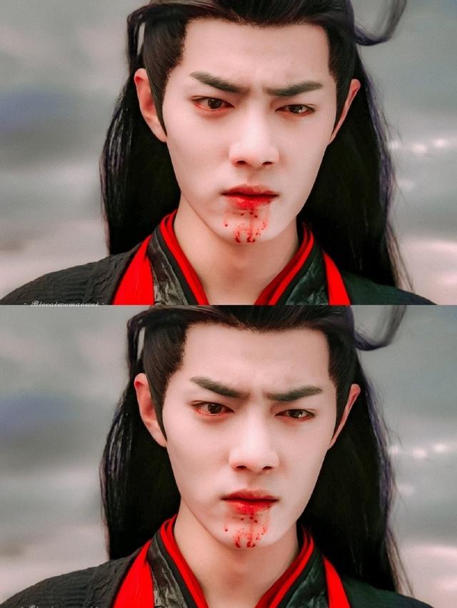 同样是演"吐血",将成毅,陈晓,肖战,胡歌一对比,差异明显