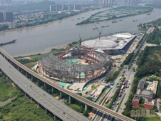 顺德人自己的"鸟巢"要来啦!德胜体育中心全面封顶