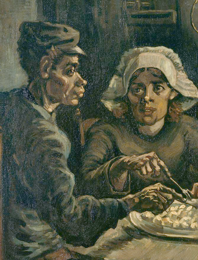 梵高画作《吃土豆的人》:被工业化消逝的农民