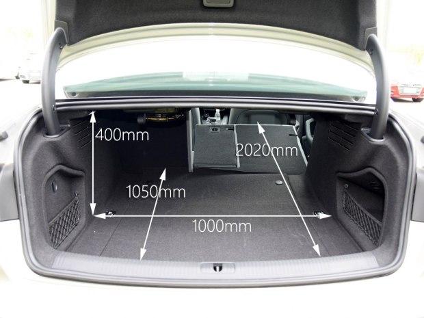 奥迪a4l后备箱尺寸是多少?