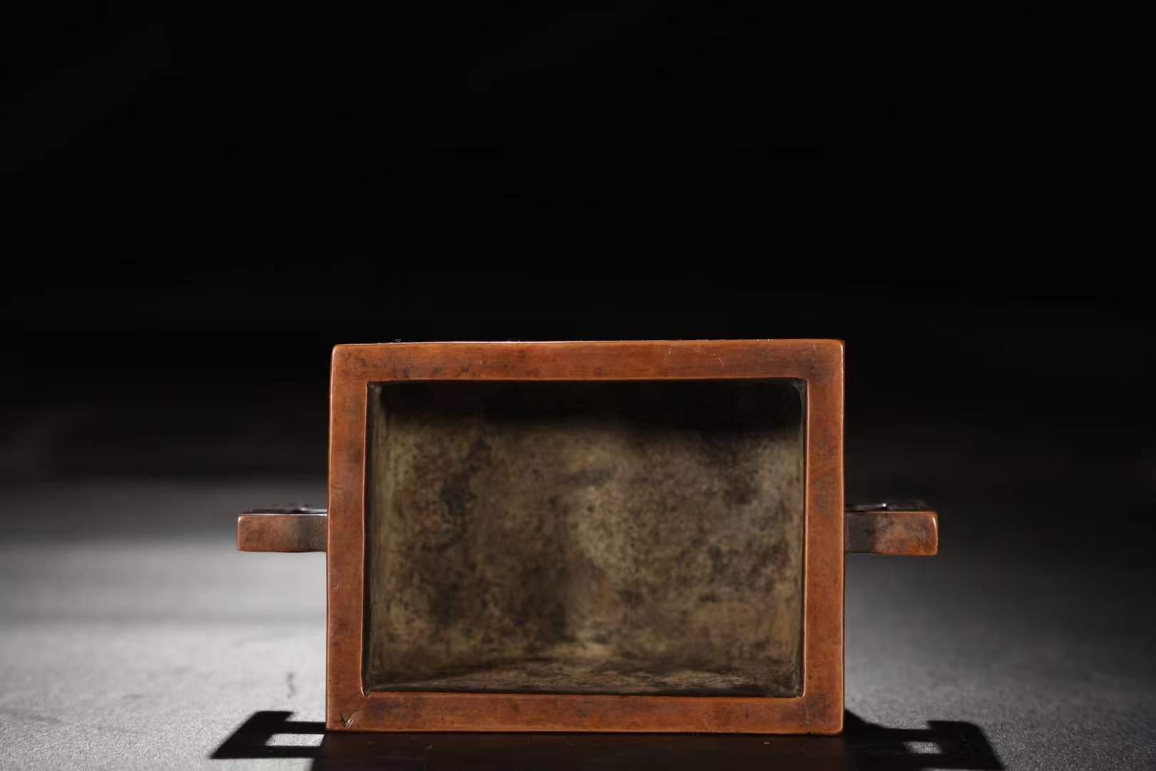 精铸铜胎鎏金如意纹马槽炉「旧藏」