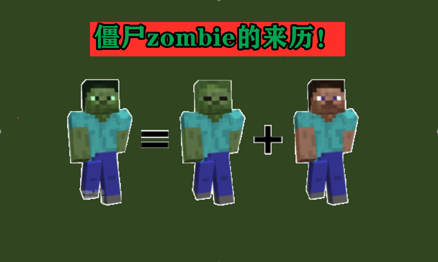 僵尸的后台有多"硬"?我的世界:解读mc13种怪物的神秘背景!