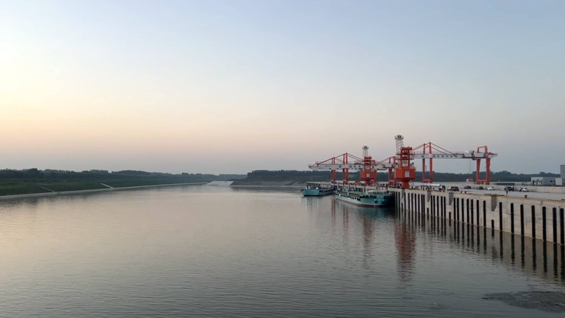 抵达济南港!小清河全线首次空载试航顺利结束
