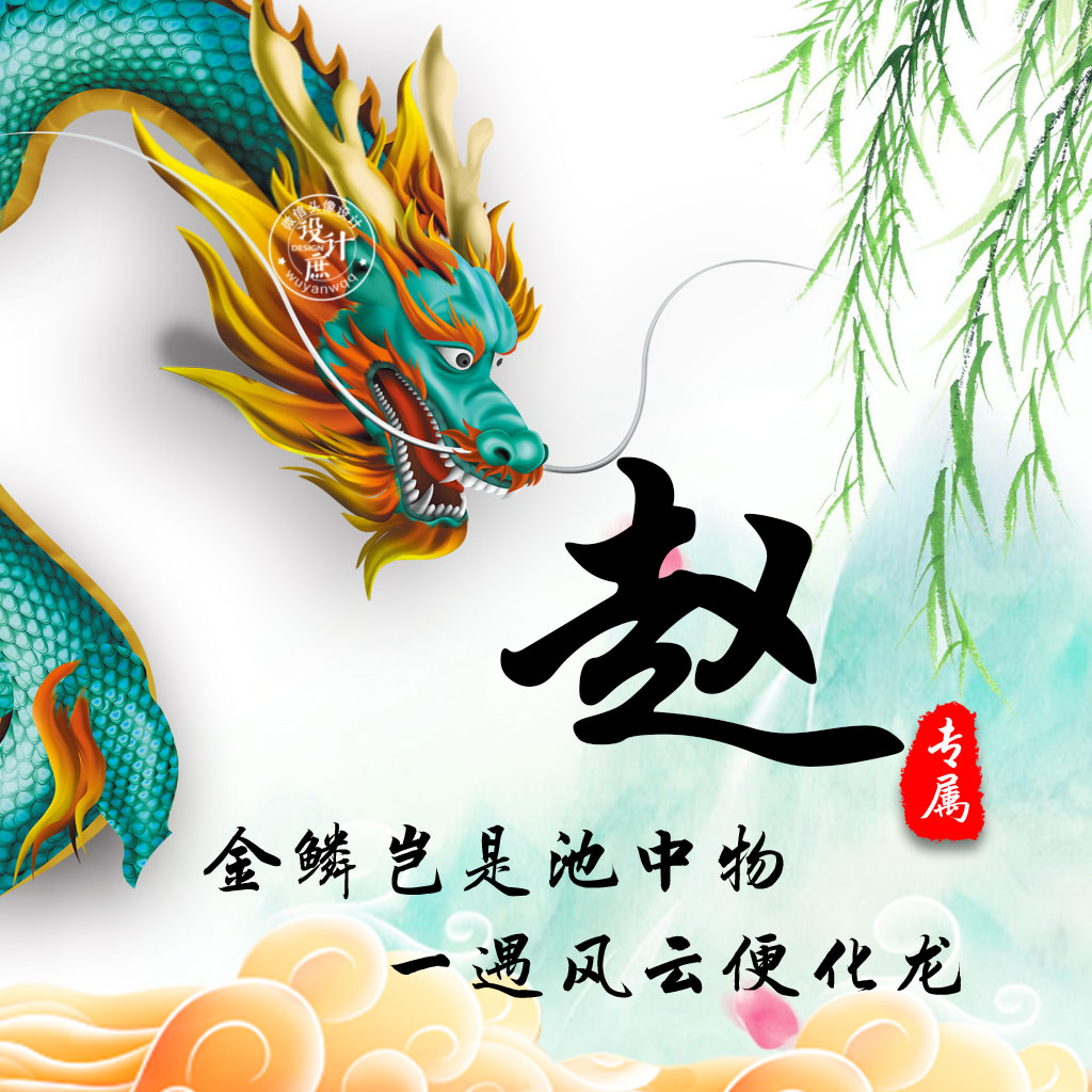 微信头像分享:金鳞岂是池中物,一遇风云便化龙