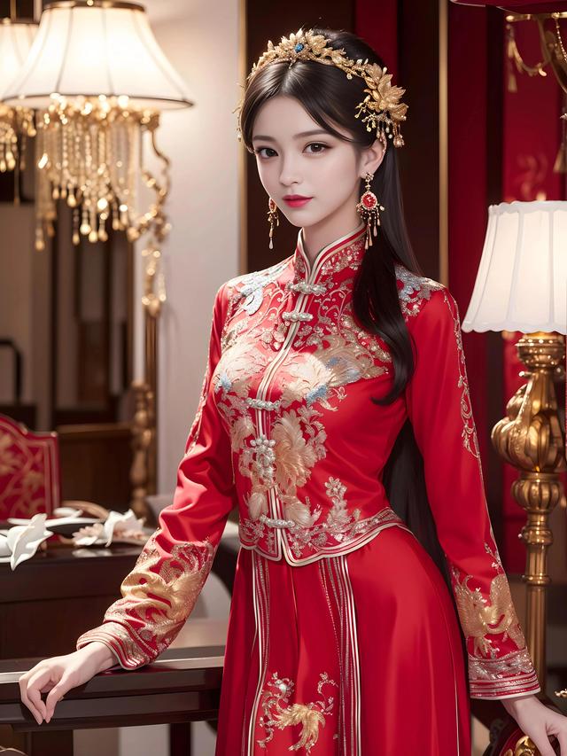 ai绘画——中国风婚纱