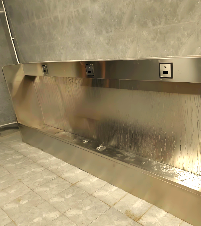 不锈钢小便池与小便槽的定制加工服务