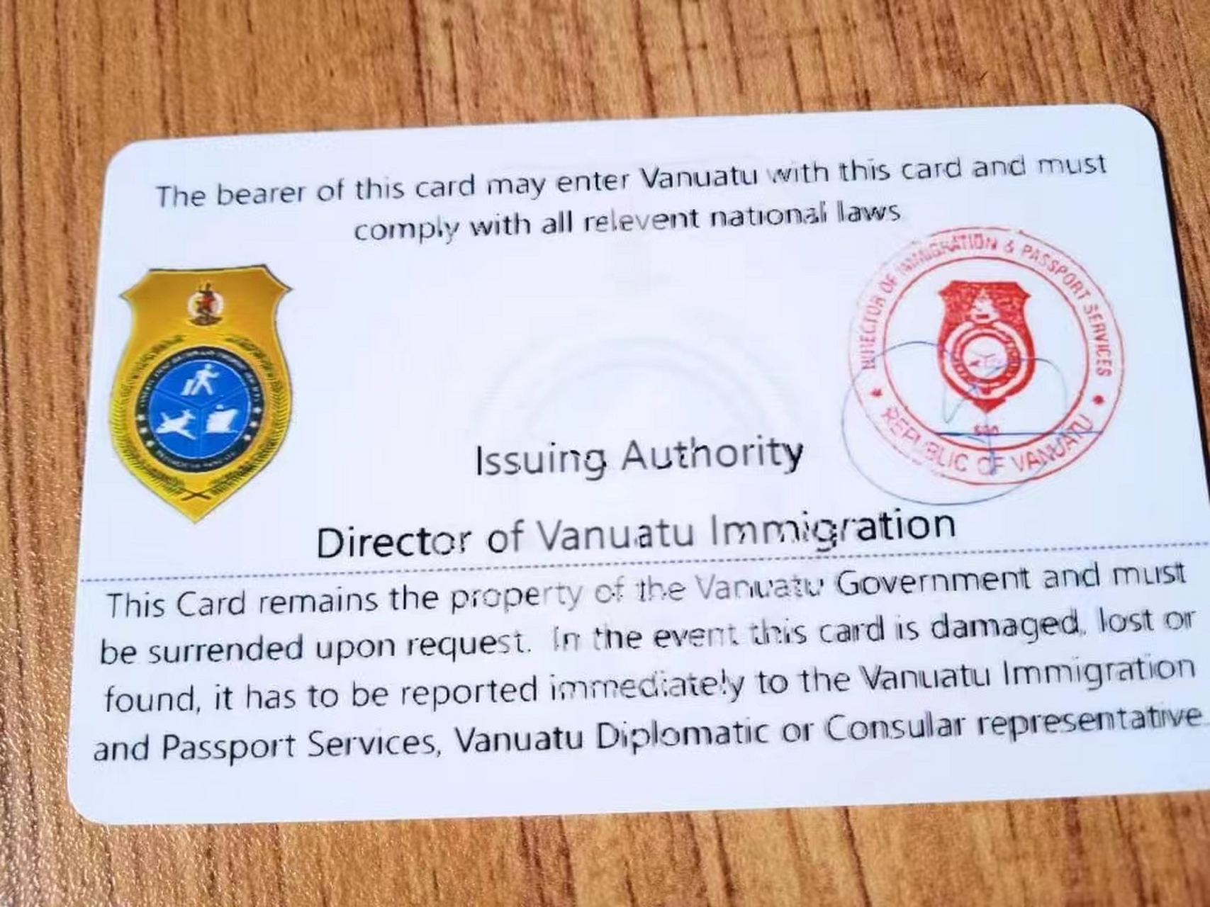 瓦努阿图绿卡后悔了图片
